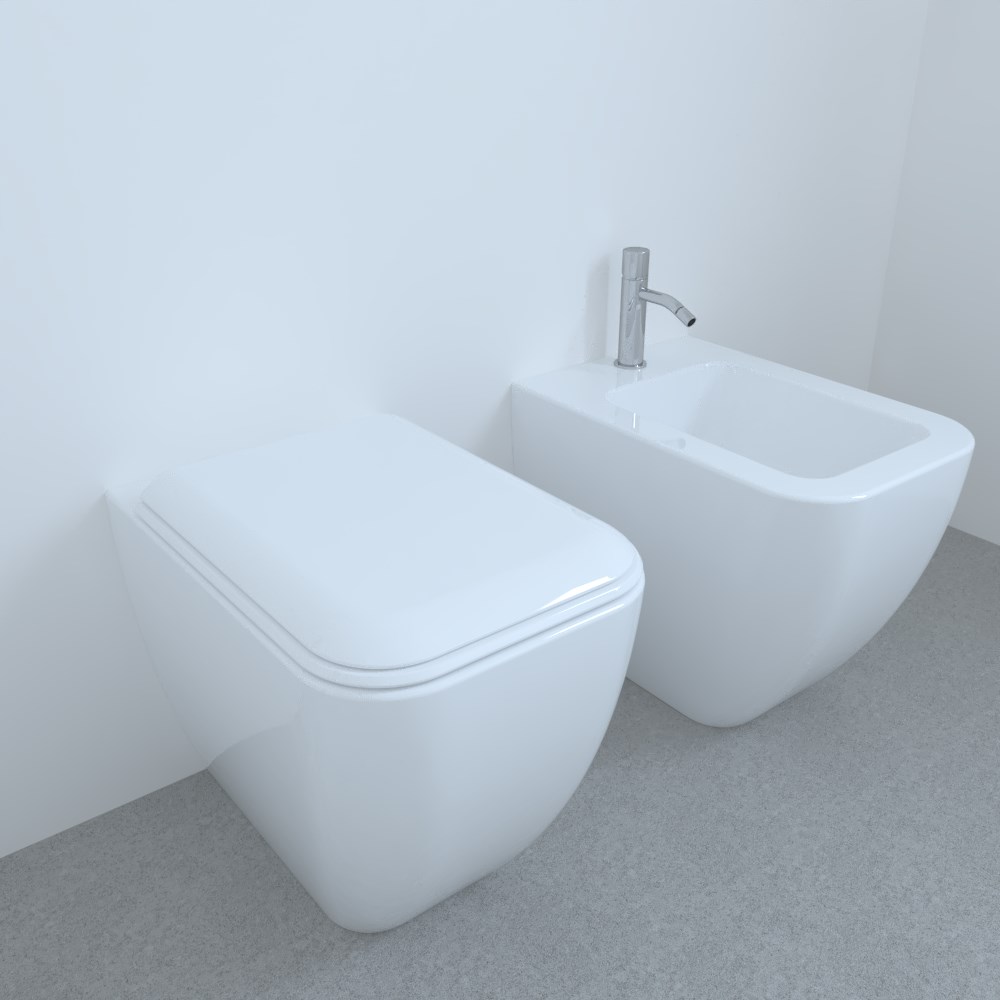 CIELO-SHUI-COMFORT-con-kit-BIDET-A-TERRA-WC-A-TERRA-COPRIVASO