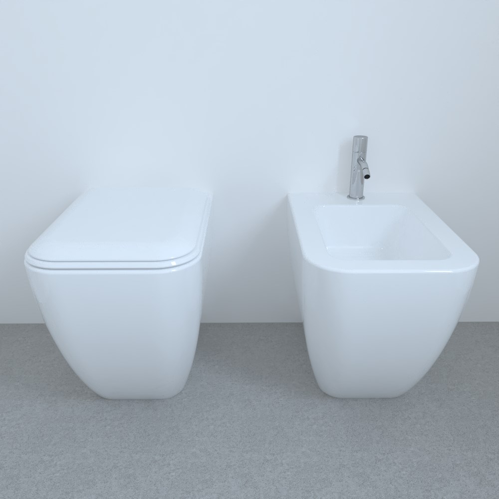 CIELO-SHUI-COMFORT-con-kit-BIDET-A-TERRA-WC-A-TERRA-COPRIVASO