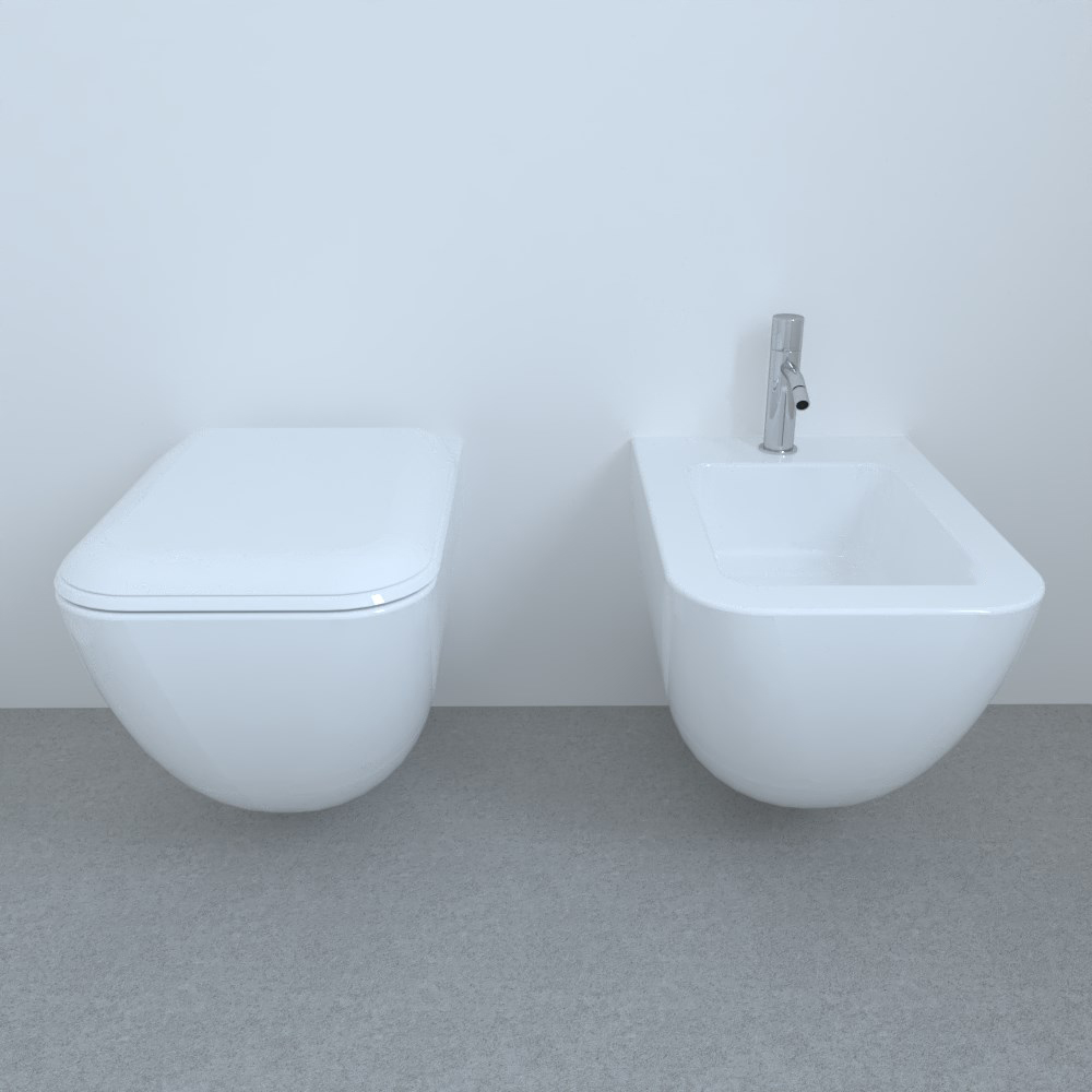 CIELO-SHUI-COMFORT-con-kit-BIDET-SOSPESO-WC-SOSPESO-COPRIVASO