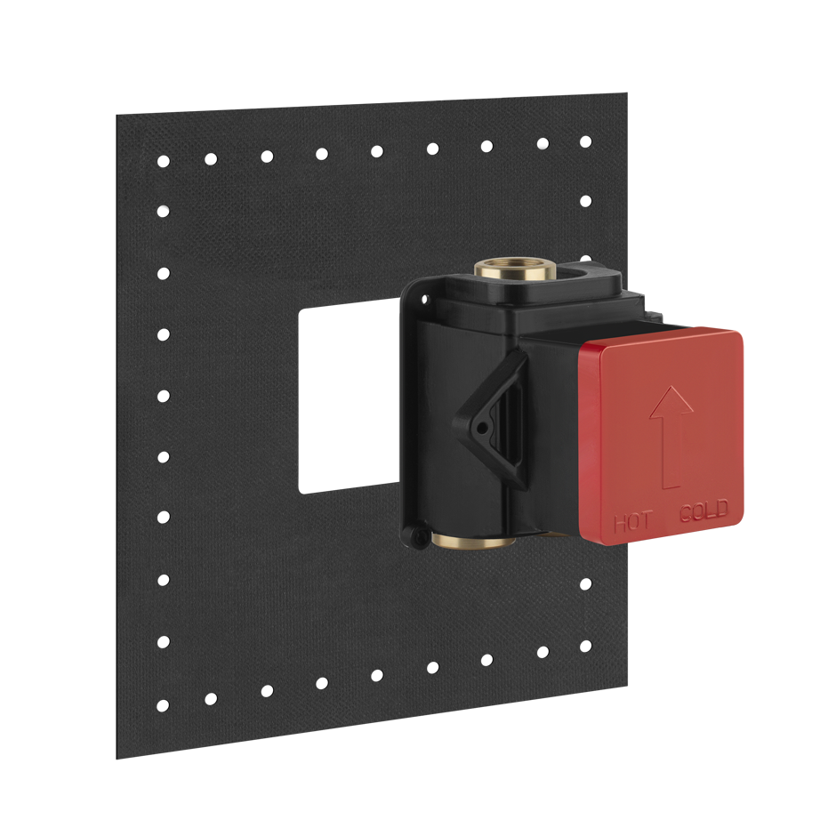 RETTANGOLO SHOWER Parte incasso Miscelatore termostatico alta portata - CROMO