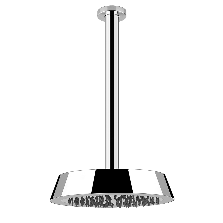 CONO Soffione anticalcare Doccia a soffitto braccio altezza personalizzabile - COPPER PVD