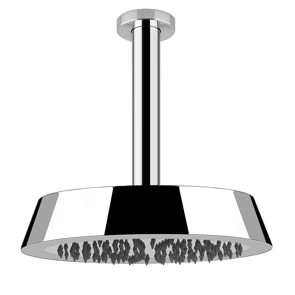 CONO Soffione anticalcare a soffitto orientabile - COPPER PVD