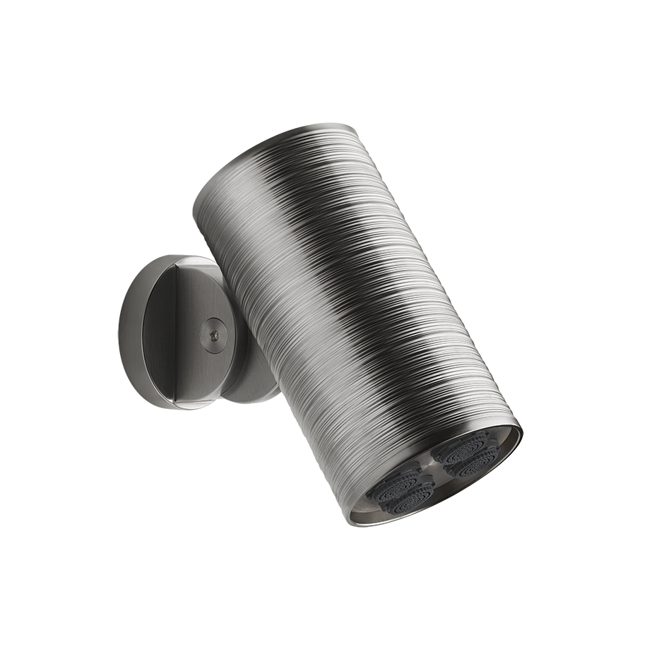 Soffione anticalcare Doccia a parete orientabile TRAME. Funzione Multy-spray - BRASS BRUSHED PVD