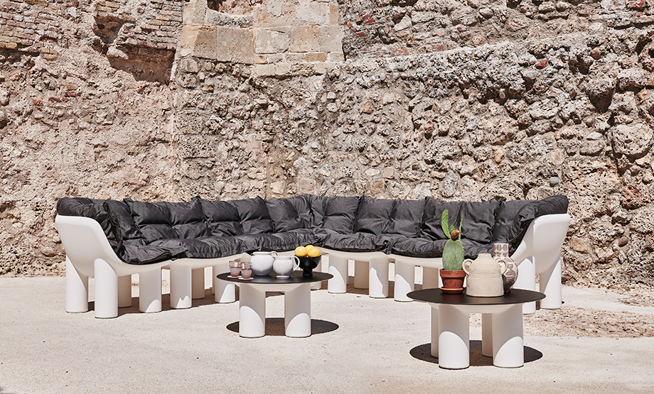 PLUST SEDUTA ATENE - NERO PERLA