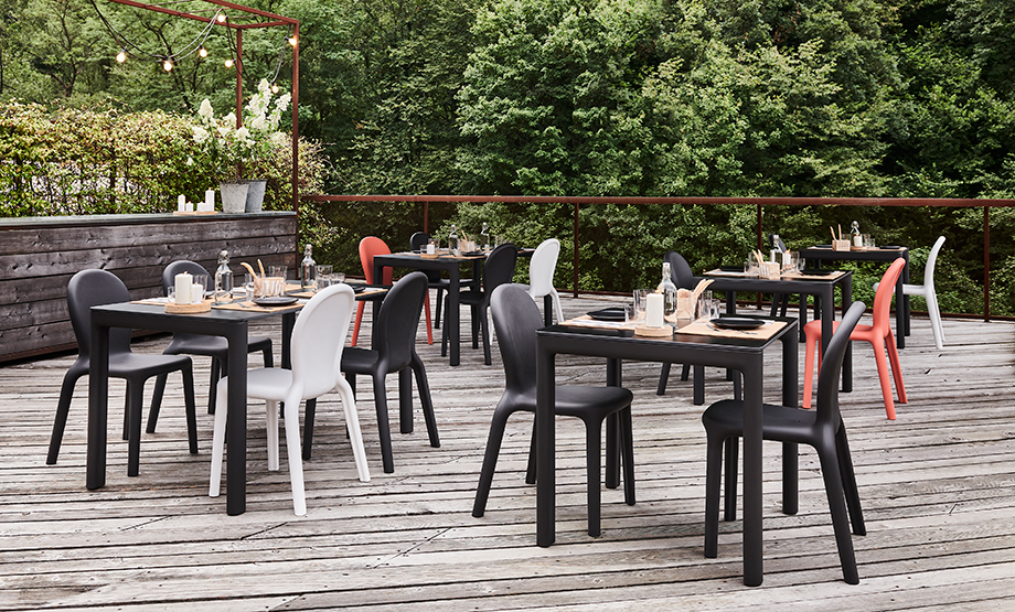 PLUST SEDIA CHLOE' - NERO PERLA