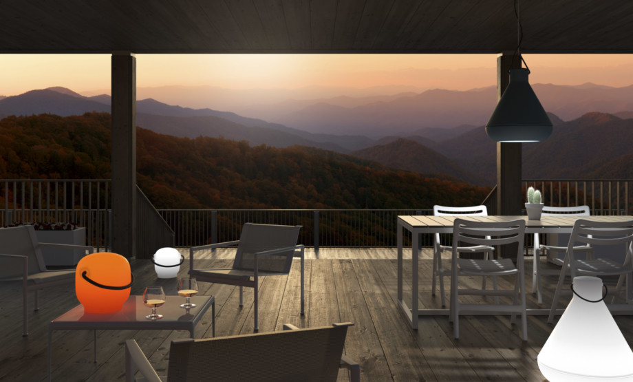 PLUST SPOT LIGHT OUTDOOR CON KIT LUCE - NERO PERLA