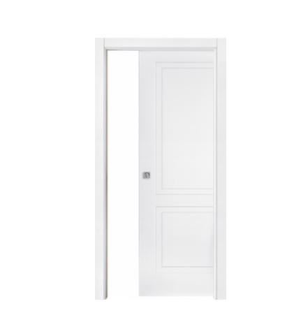 PORTALACASA STYLE BIANCO LACCATO ( SCORREVOLE A SCOMPARSA ) - 800x2100 h + TELAIO da 105 a 125 mm