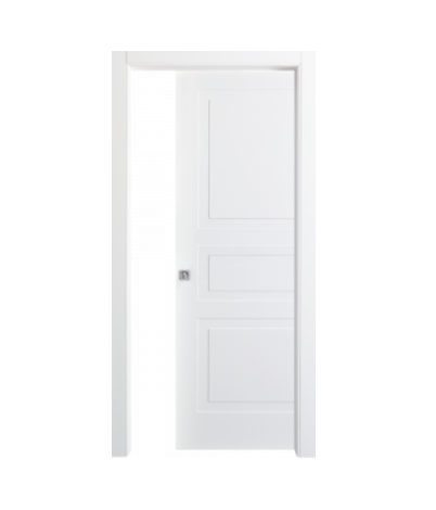 PORTALACASA TRENDY BIANCO LACCATO ( SCORREVOLE A SCOMPARSA ) - 800x2100 h + TELAIO da 105 a 125 mm