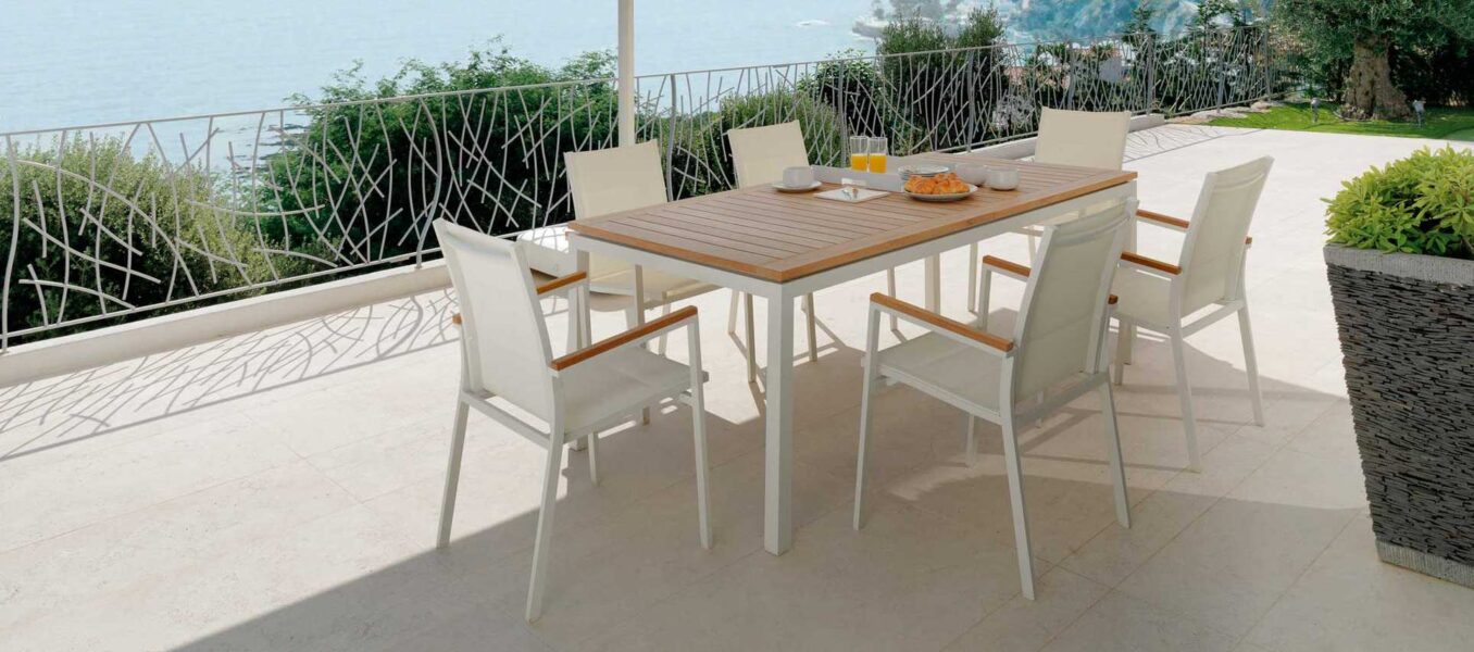TALENTI-TIMBER-TAVOLO-DA-PRANZO-ESTENDIBILE-156/214-WHITE-TEAK