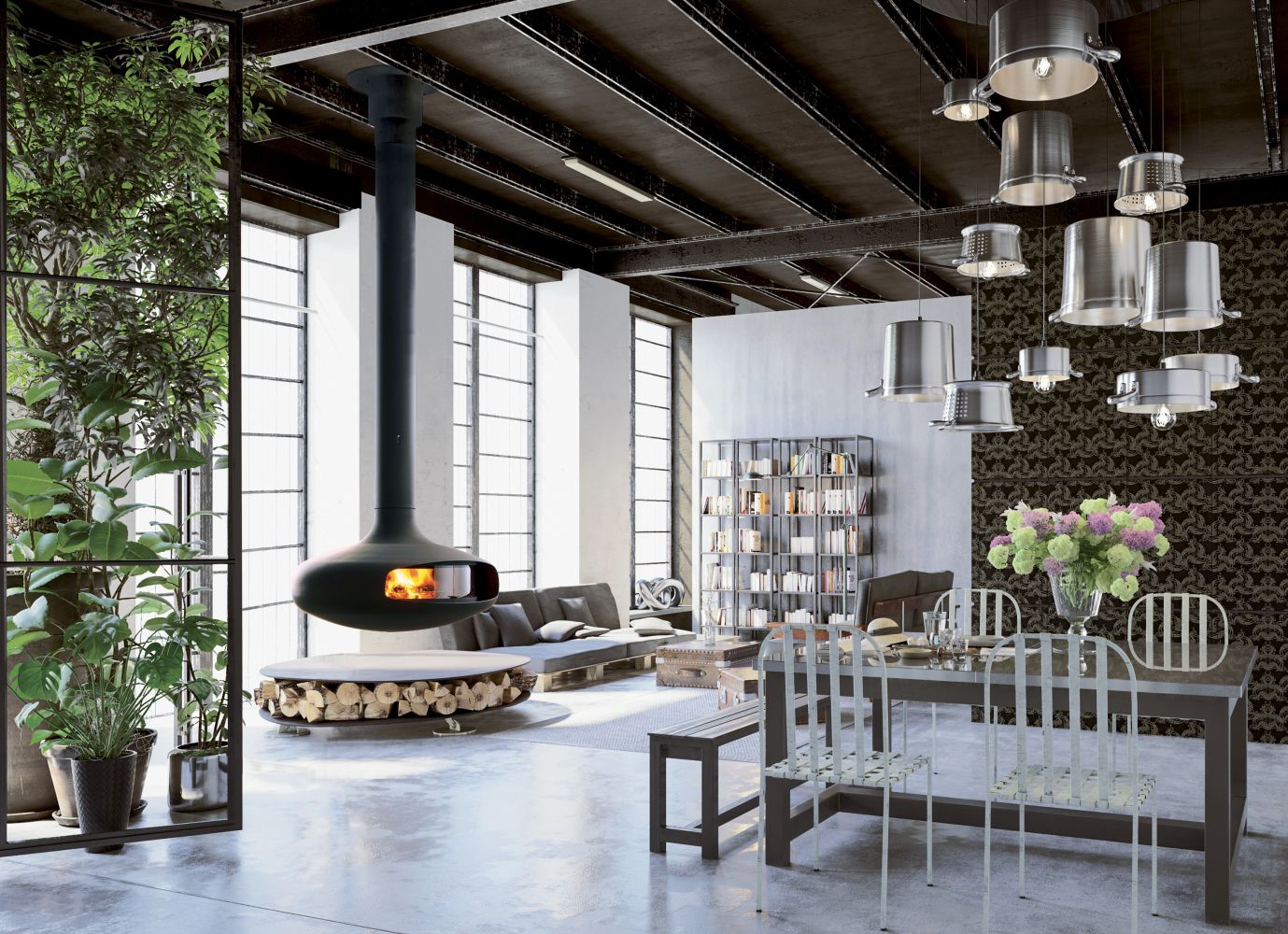 FOCUS-DOMOFOCUS-vetrato-A-LEGNA-NERO-OPACO