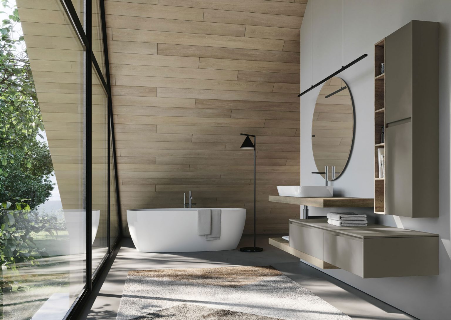 IDEA NYU KIT 07 MOBILE DA BAGNO (LACCATO TORTORA OPACO)