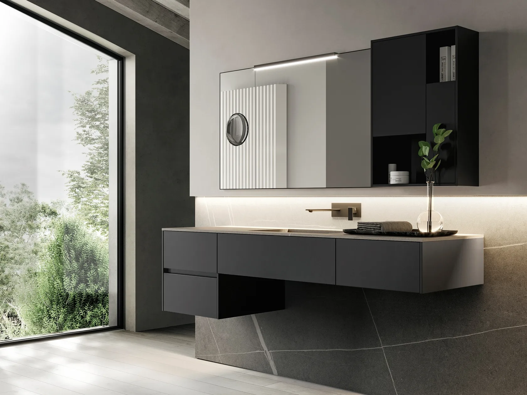 IDEA NYU KIT 10 MOBILE DA BAGNO (FENIX NERO INGO)