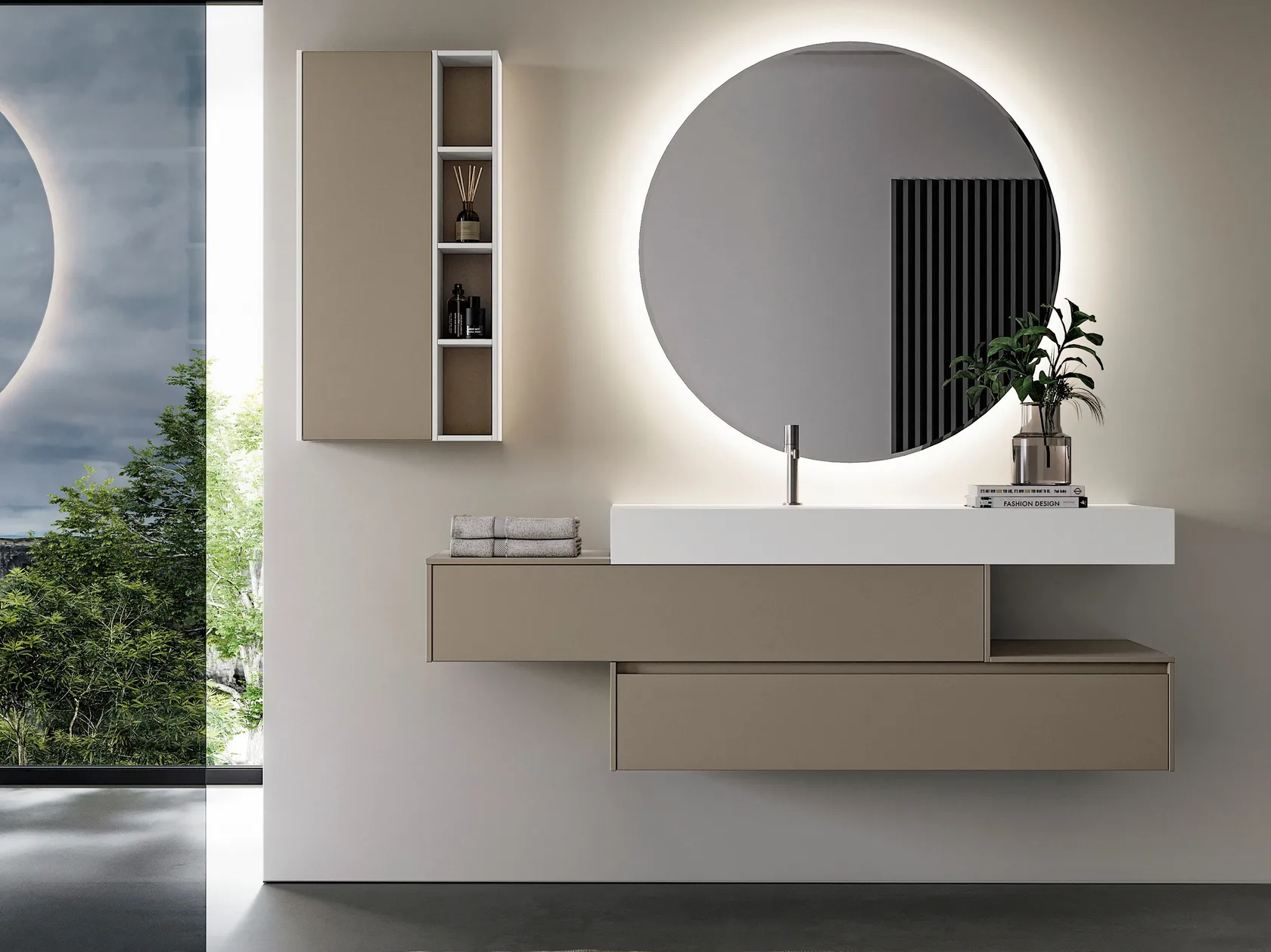 IDEA NYU KIT 11 MOBILE DA BAGNO (LACCATO BIANCO OPACO)