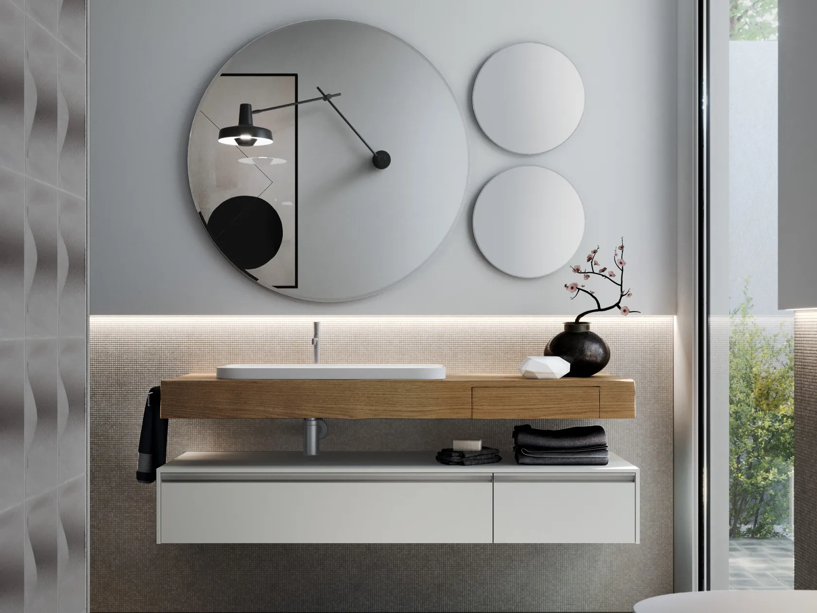 IDEA SENSE KIT 03 MOBILE DA BAGNO (LACCATO BIANCO OPACO)