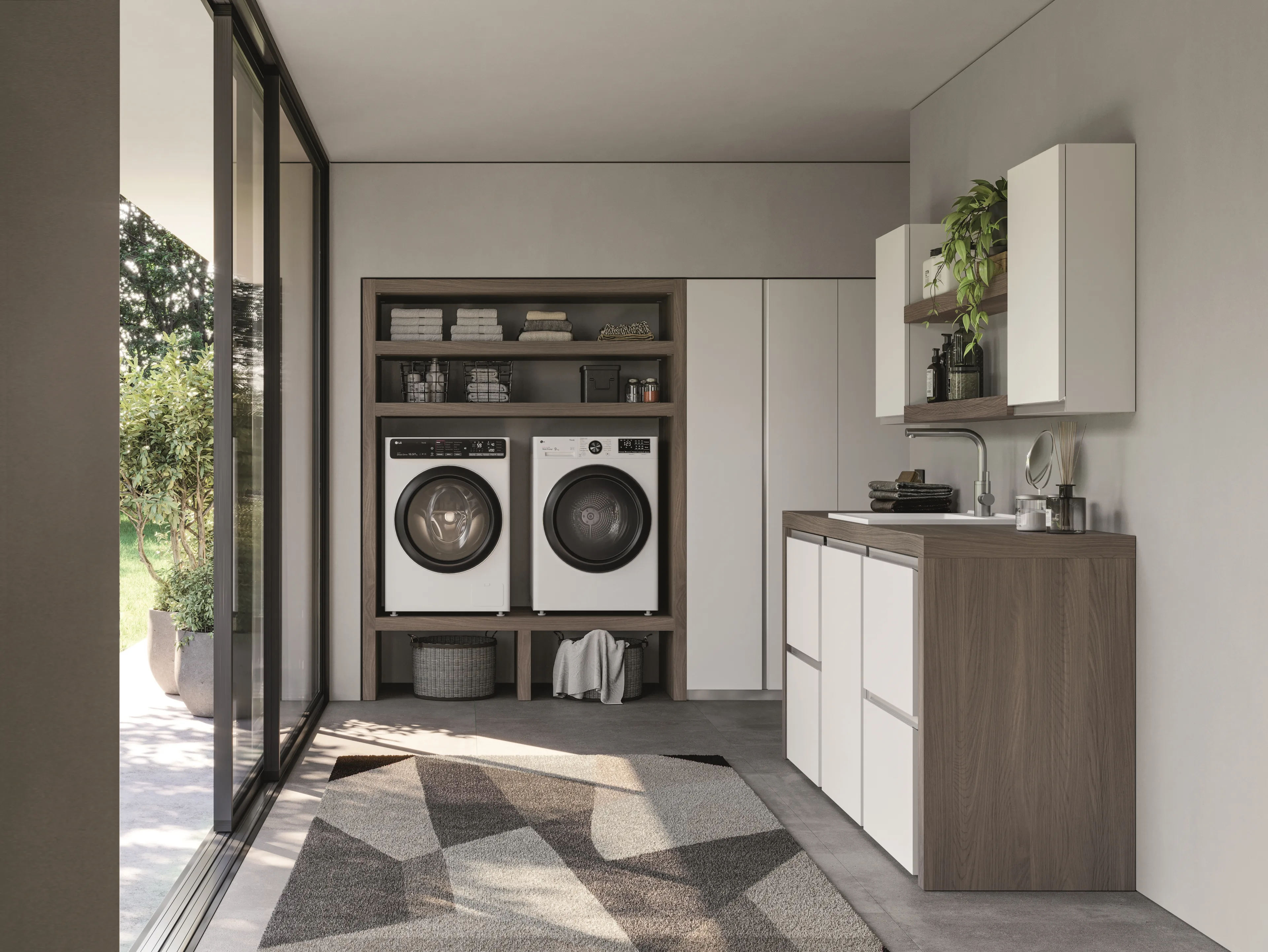 IDEA-SPAZIO-TIME-KIT-#03-MOBILE-DA-BAGNO-(LACCATO-OPACO-BIANCO)