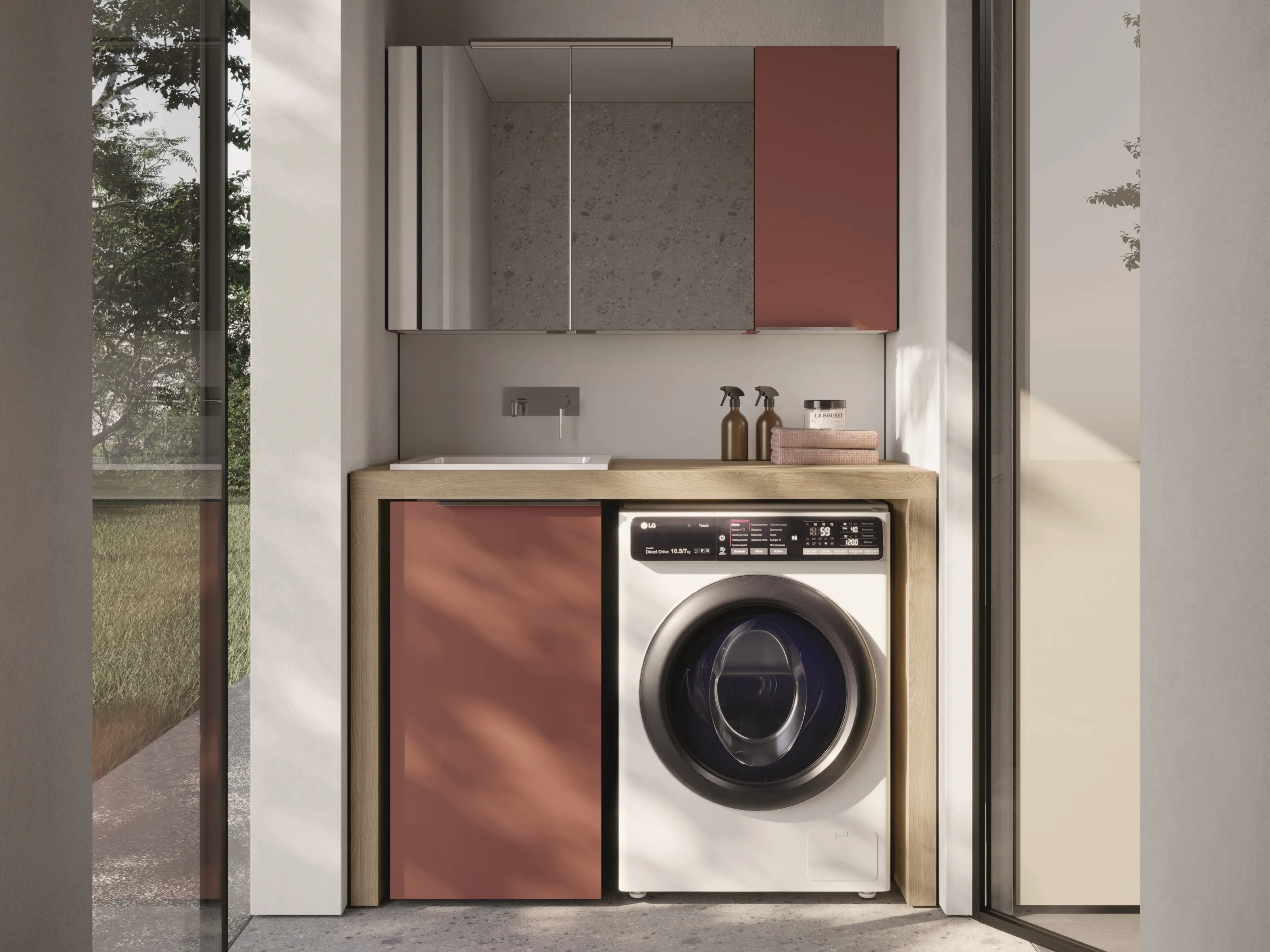 IDEA-SPAZIO-TIME-KIT-#10-MOBILE-DA-BAGNO-(NOBILITATO-ROVERE-POLO)