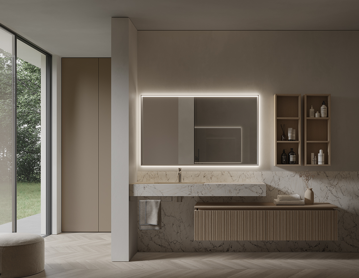 IDEA VIACONDOTTI 06 MOBILE DA BAGNO (ROVERE SBIANCATO)