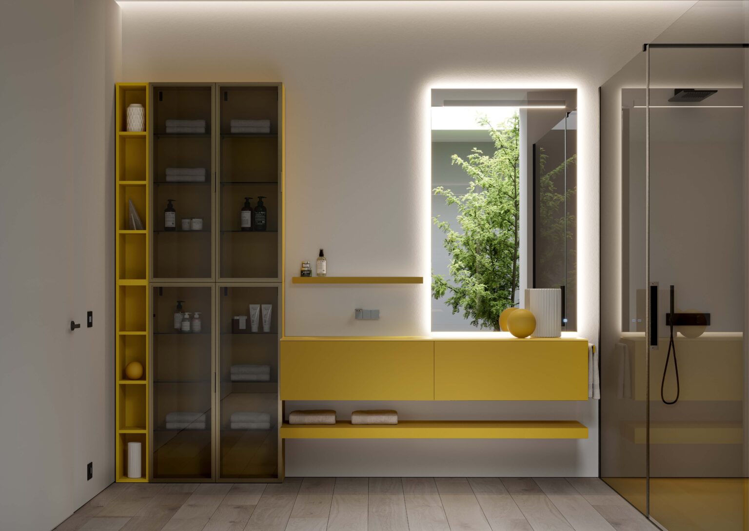 IDEA-DOGMA-KIT-07-MOBILE-DA-BAGNO-(LACCATO-GIALLO-BIKINI-OPACO)