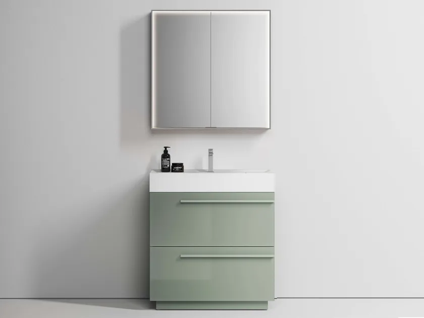 IDEA DOGMA KIT 14 MOBILE DA BAGNO (LACCATA VERDE GLAUCO LUCIDO)