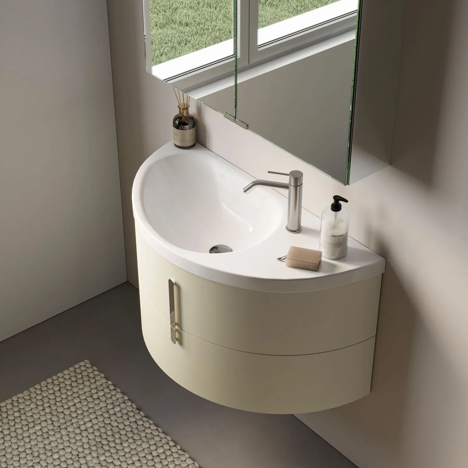 IDEA-MOON-KIT-8-MOBILEDA-BAGNO-(GRIGIO-OPACO)