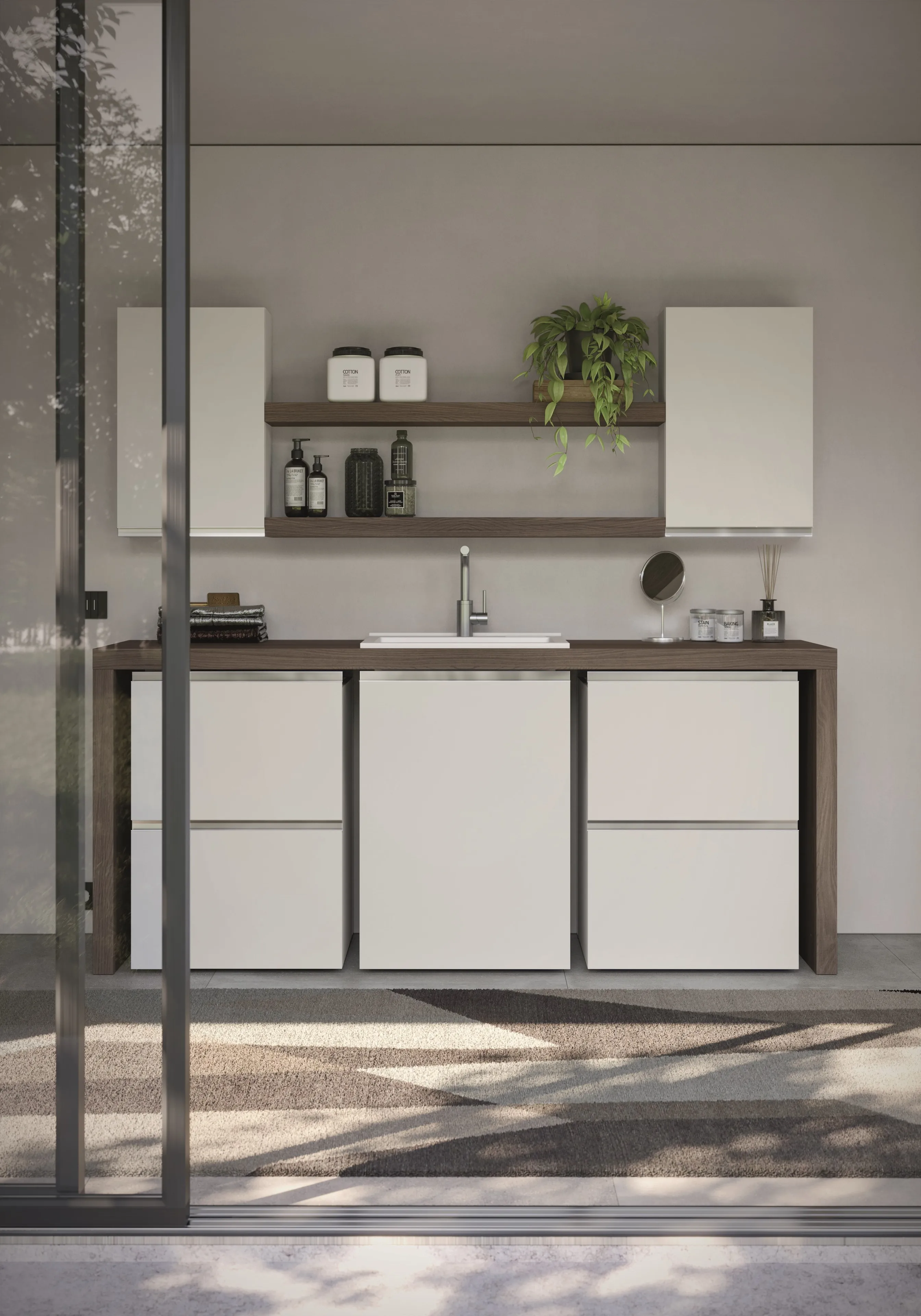 IDEA-SPAZIO-TIME-KIT-#03-MOBILE-DA-BAGNO-(LACCATO-OPACO-BIANCO)