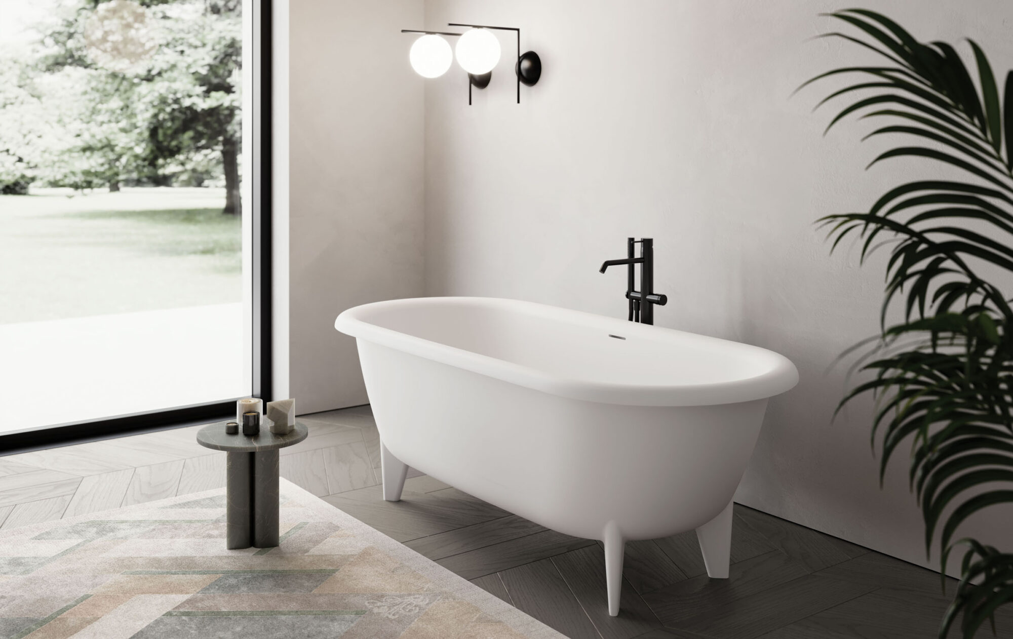 DISENIA Vasca Freestanding RIALTO 170x80x62cm CRISTALPLANT