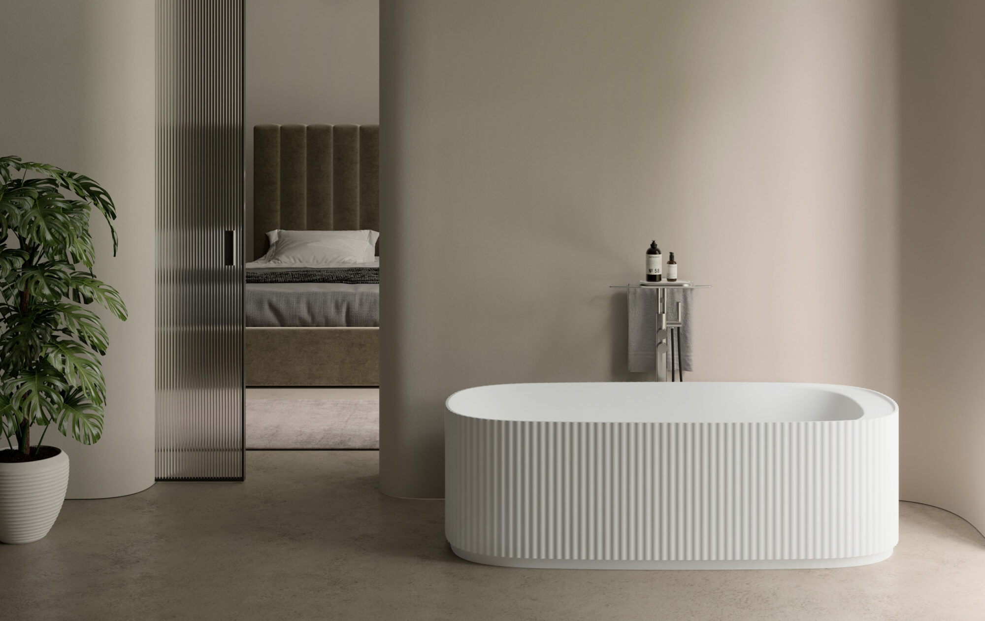 DISENIA Vasca Freestanding GIOVE 170x75x53cm CRISTALPLANT