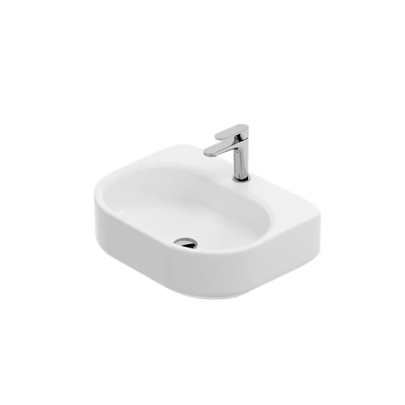 THE.ARTCERAM WONDER 55X43LAVABO APPOGGIO/SOSPESO C/RUBINETTO