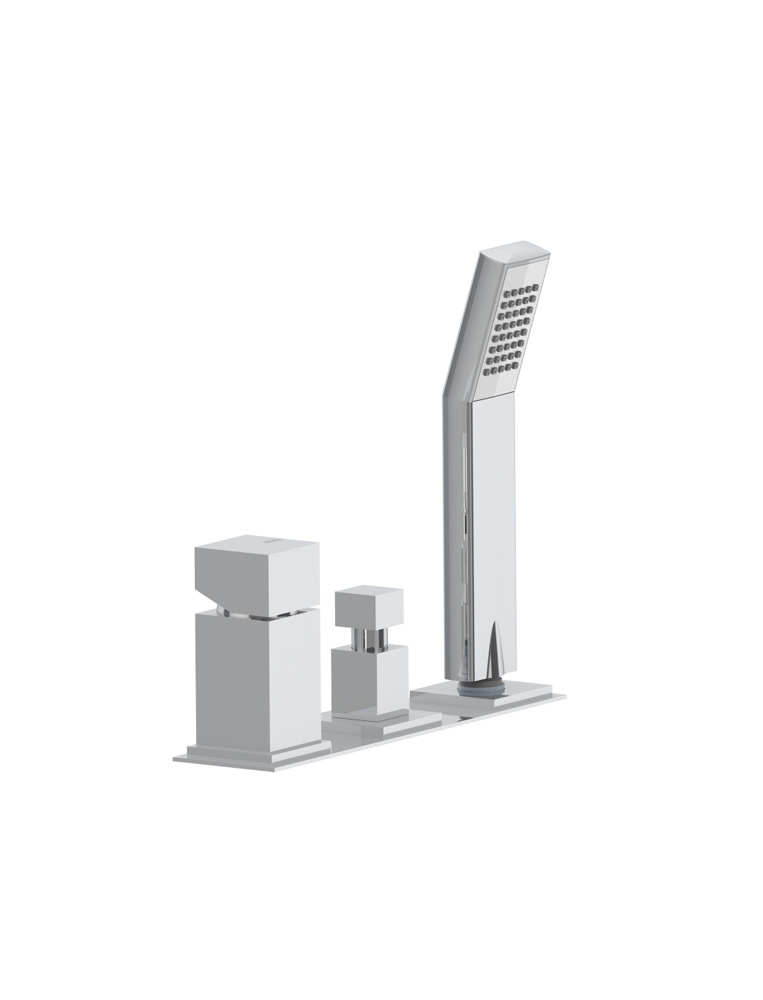 BEETHOVEN Miscelatore per bordo vasca c/piast