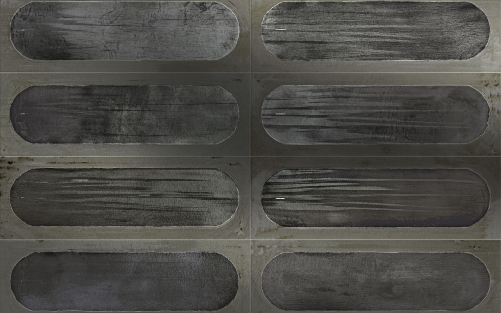 IRIS CERAMICA BLAZE DECOR GREY GLOSSY 10X30