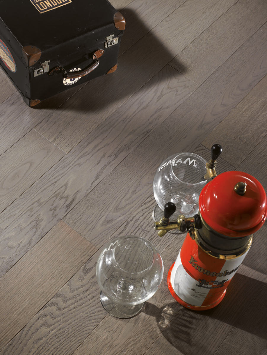 3 Formati Rovere 'Rustica' Fumo di Londra mm.15x110x2000