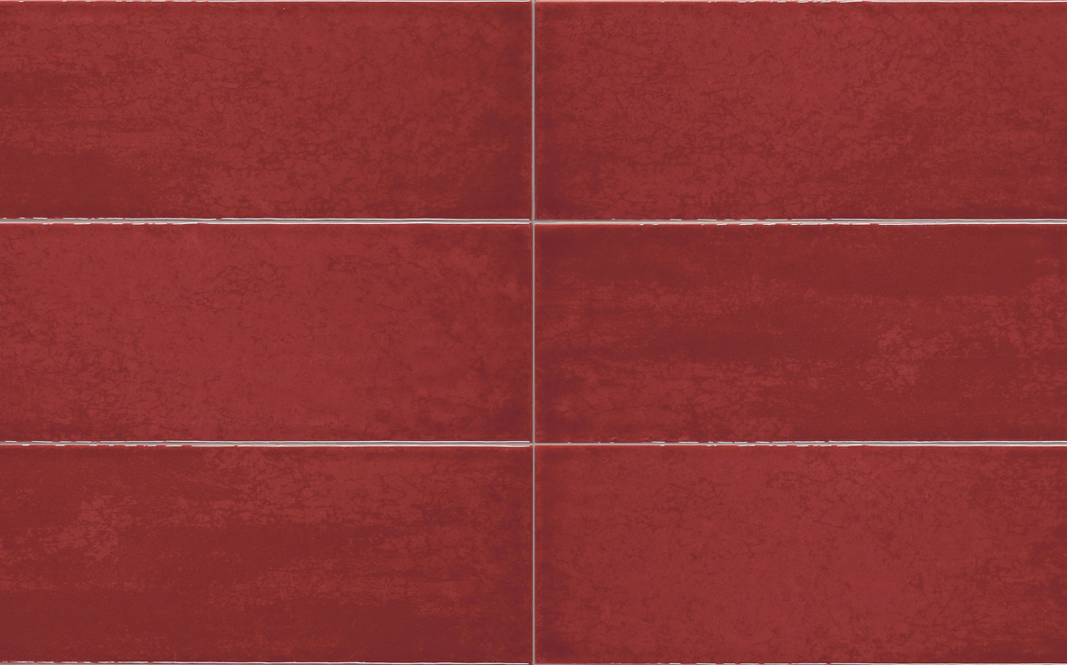 IRIS CERAMICA MAIOLICA ROSSO 10X30