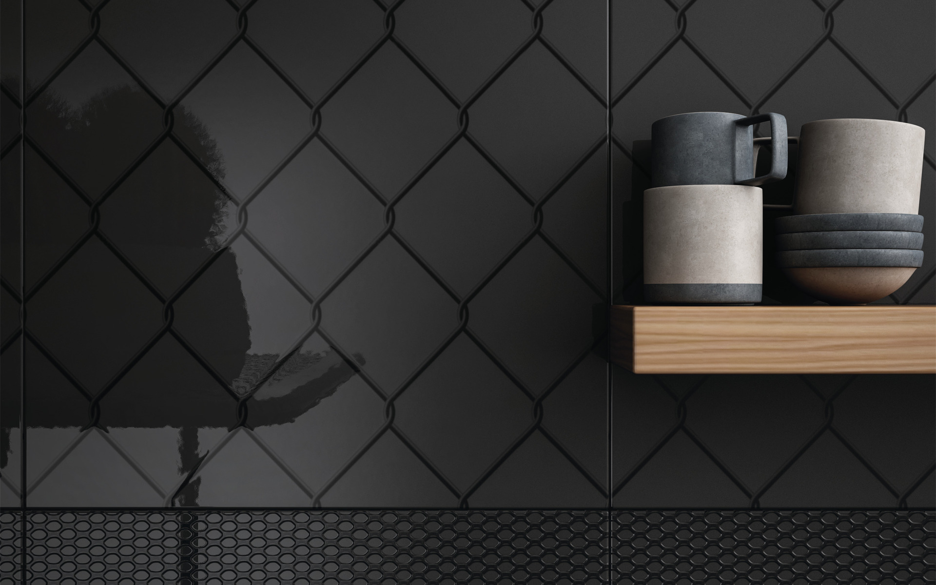 DIESEL FENCE BLACK 20X20