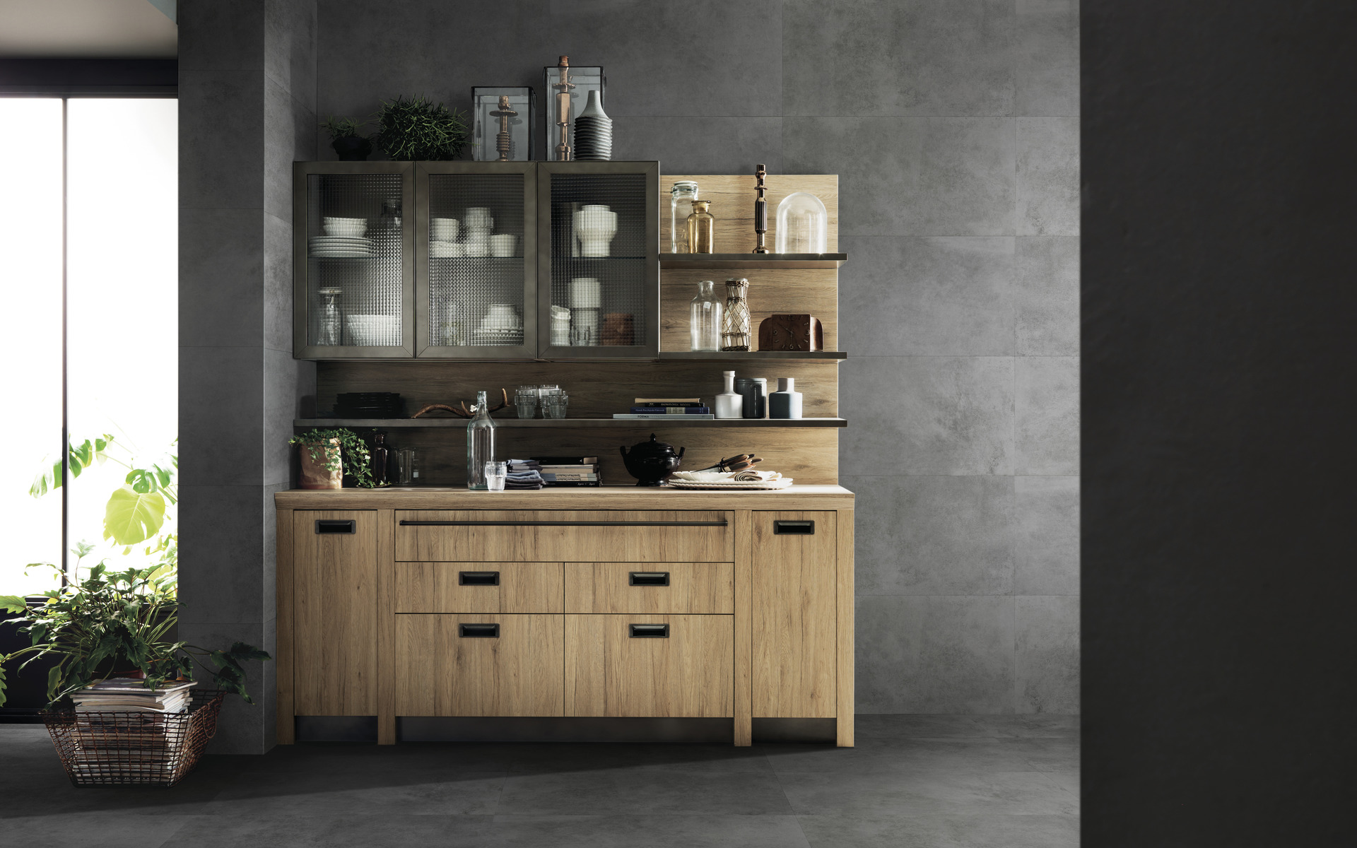 DIESEL HARD LEATHER SLATE ANTISLIP SQ. 60X60