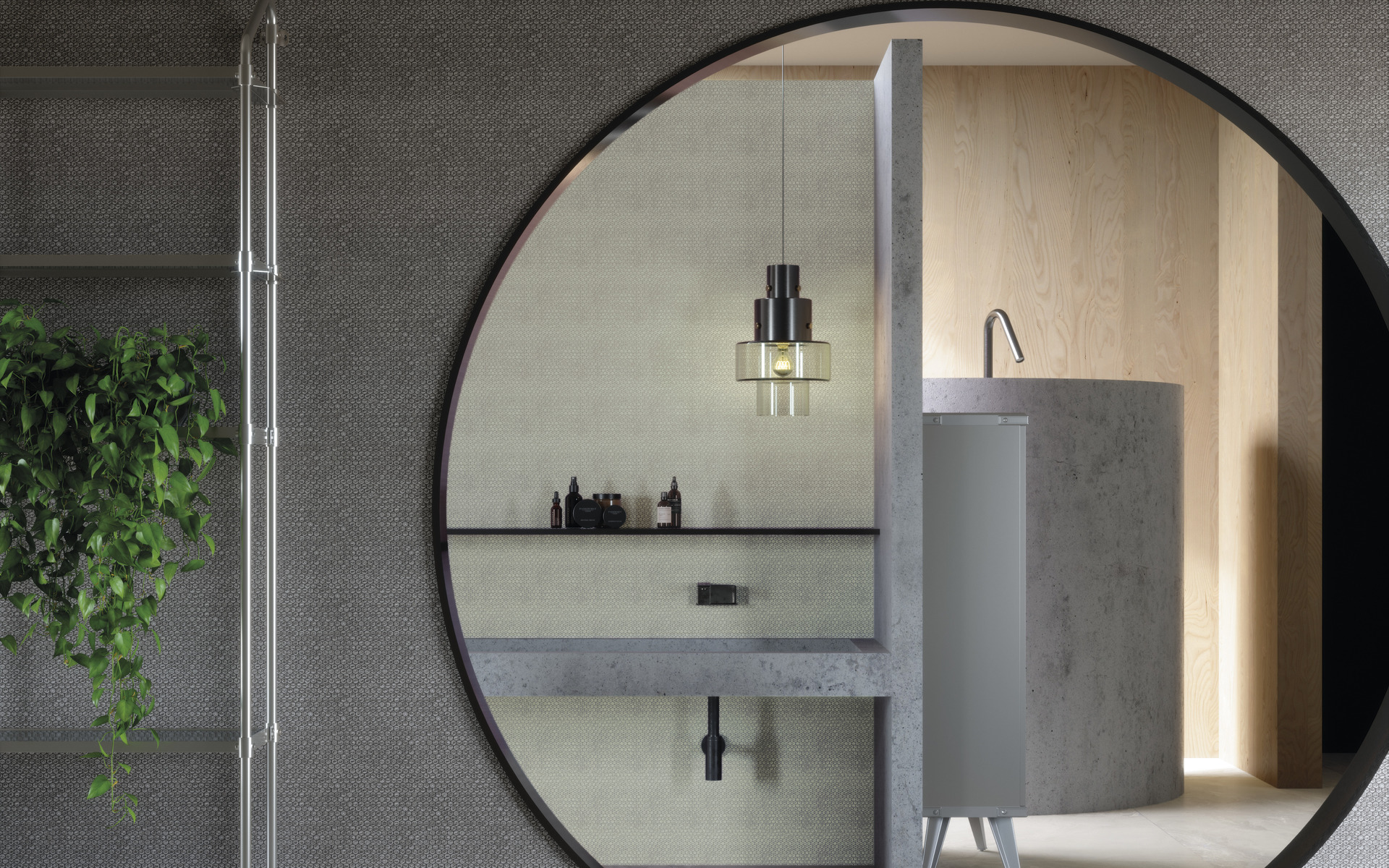 DIESEL PLURIBALL BLACK PLURIBALL MATT SQ. 20X20