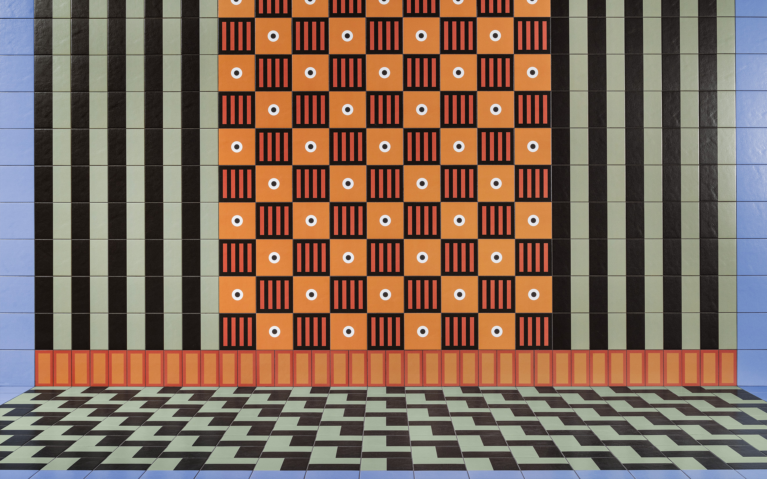 MUTINA-MARGHERITA-BLACK-GREEN-20,5x20,5