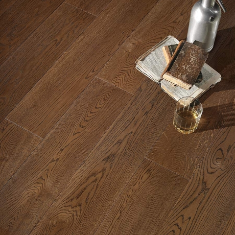 3 Formati Rovere 'Rustica' Terra di Siena mm.15x70x1800