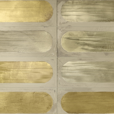 IRIS CERAMICA BLAZE DECOR YELLOW GLOSSY 10X30