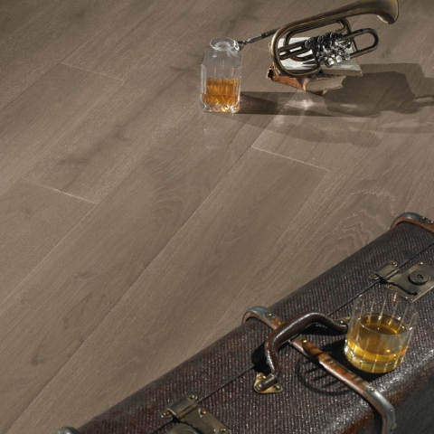 3 Formati Rovere 'Rustica'Grigio Siderale mm 15x190x1800