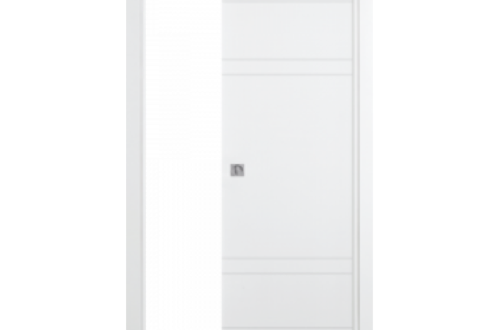 PORTALACASA DYNAMIC BIANCO LACCATO ( SCORREVOLE A SCOMPARSA ) - 800x2100 h + TELAIO da 105 a 125 mm