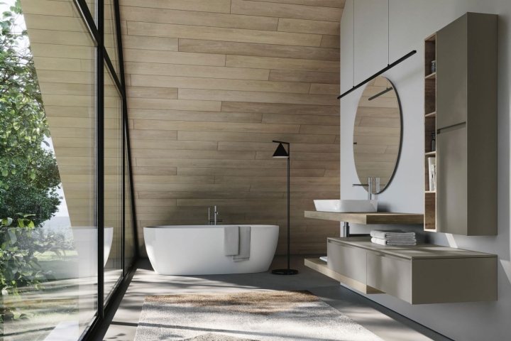 IDEA NYU KIT 07 MOBILE DA BAGNO (LACCATO TORTORA OPACO)