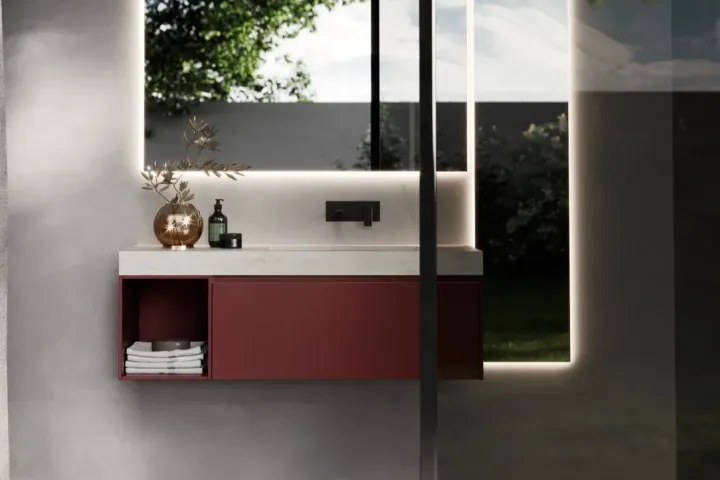 IDEA NYU KIT 08 MOBILE DA BAGNO (FENIX ROSSO JAIPUR)