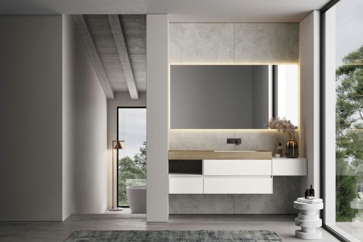 IDEA NYU KIT 09 MOBILE DA BAGNO (LACCATO BIANCO OPACO)