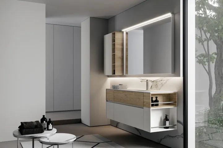 IDEA NYU KIT 15 MOBILE DA BAGNO (LACCATO BIANCO OPACO)