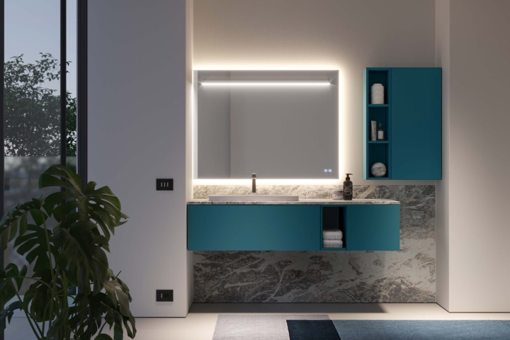 IDEA-DOGMA-KIT-04-MOBILE-DA-BAGNO-(LACCATO-BLU-RANA-OPACO)