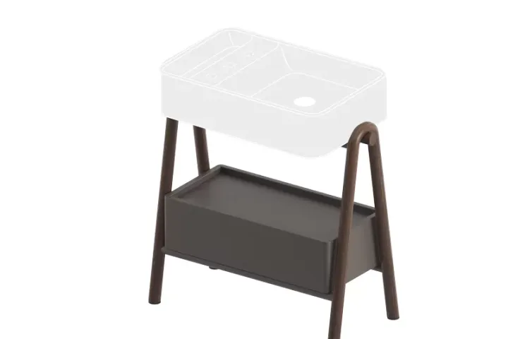 THE.ARTCERAM STRUTTURA LEGNO CANALETTO PER CM 65