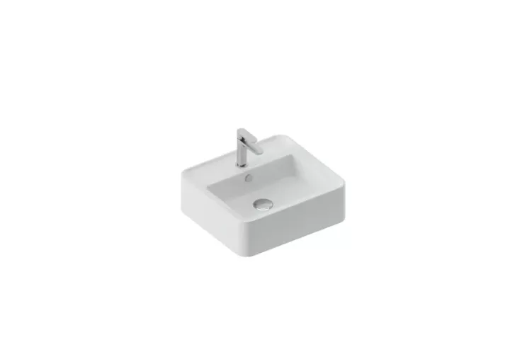 THE.ARTCERAM RODOLFO LAVABO 50X45 SOSPESO/APPOGGIO / SANIGLAZE