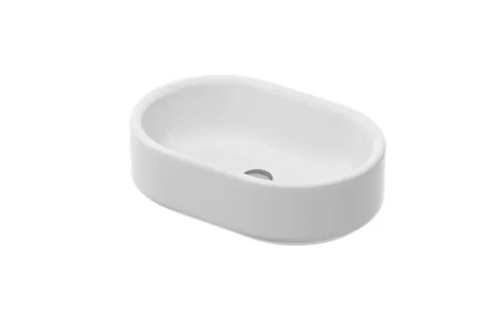 THE.ARTCERAM WONDER 55 LAVABO APPOGGIO SENZA FORO RUBINETTO