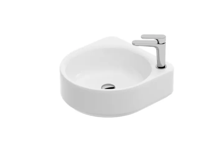 THE.ARTCERAM WONDER 44 LAVABO APPOGGIO/SOSPESO C/RUBINETTO / SANIGLAZE
